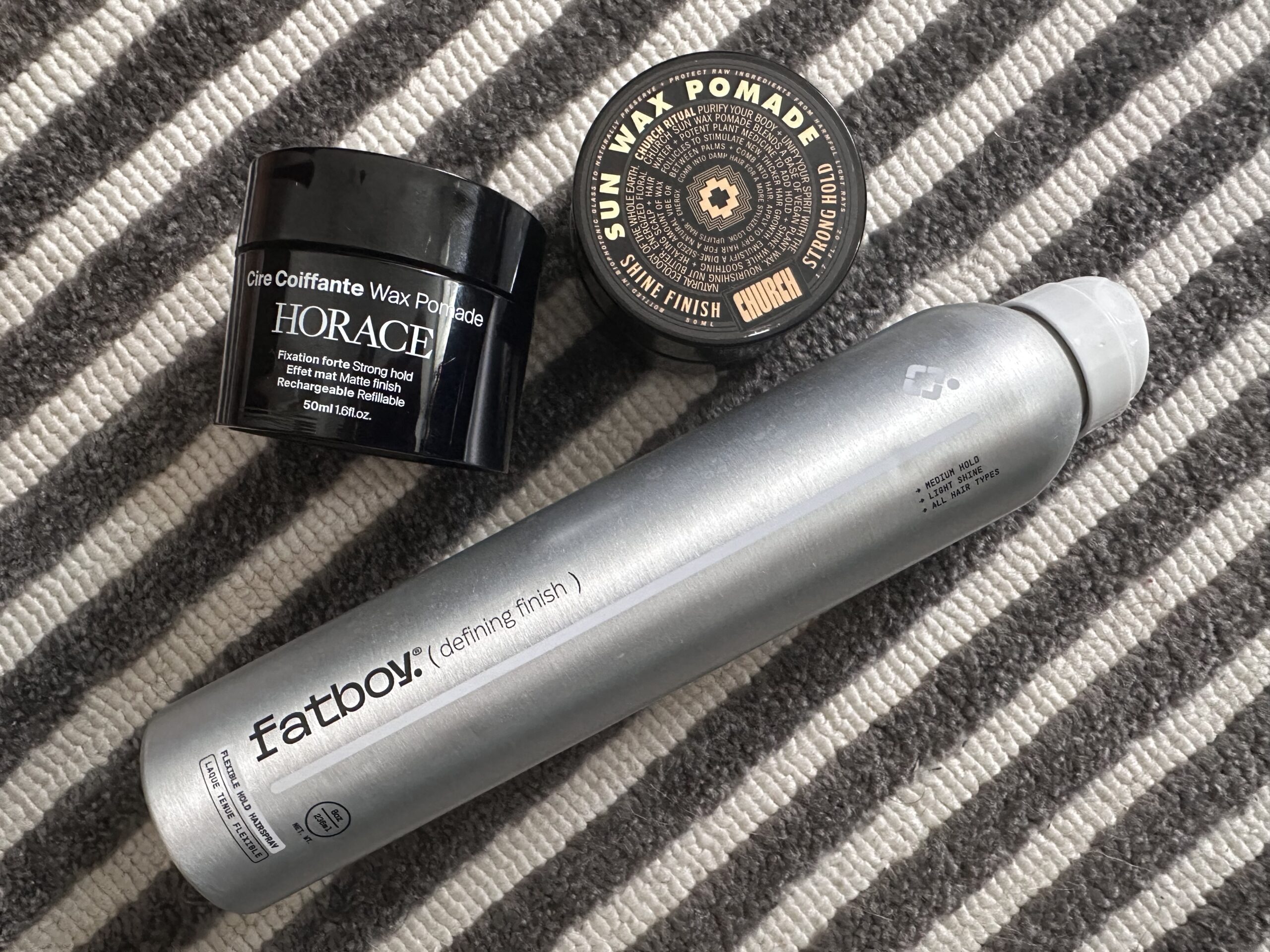 High-Hold Hair Stylers 4 For High Hold, Natural Shine: Wax and Hair Spray