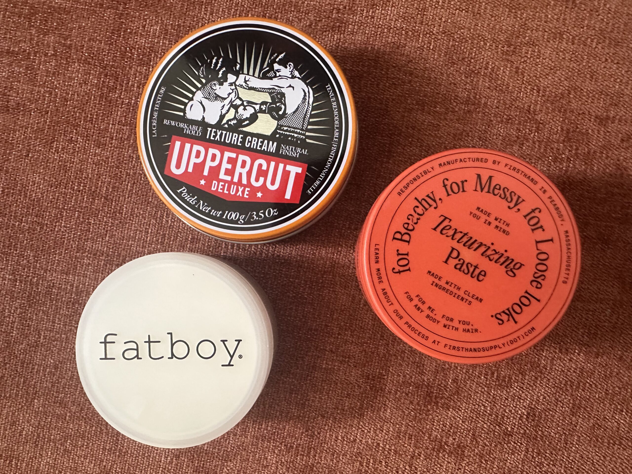 Fine Hair Stylers for Men 3 Texturizing Cream, Paste, or Pomade