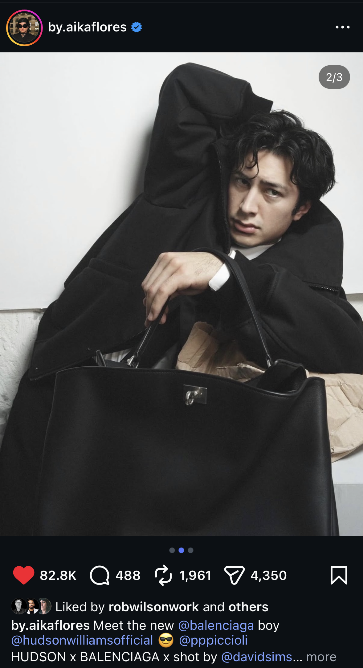 hudson williams balenciaga campaign 1