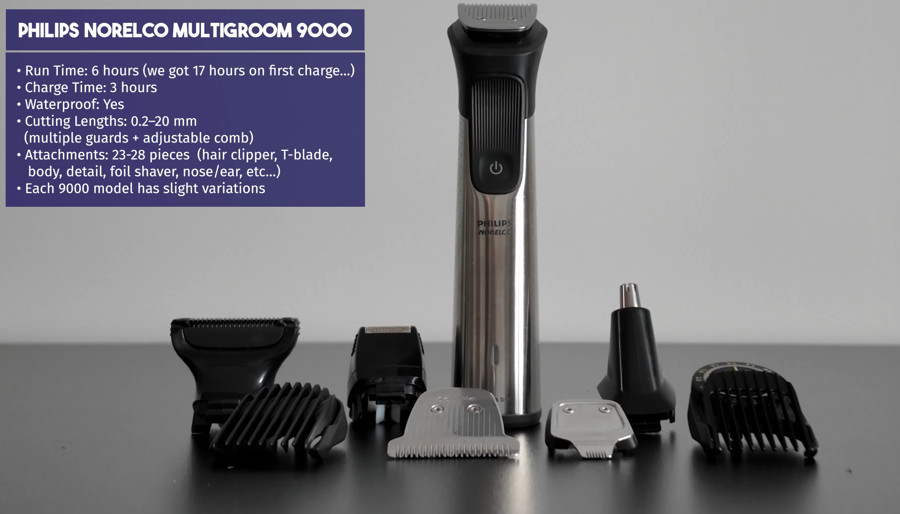 Philips Norelco Multigroom 9000 Trimmer (select attachments)