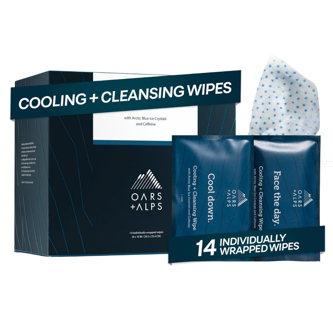 7 Essential Grooming Products for Runners - Oars + Alps Cooling + Cleansing Wipes - Photo by Amazon