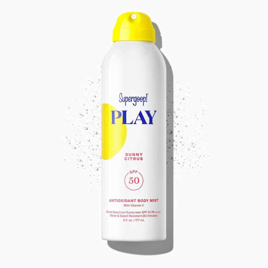 7 Essential Grooming Products for Runners - Supergoop PLAY Antioxidant Body Mist SPF 50- Photo by Amazon