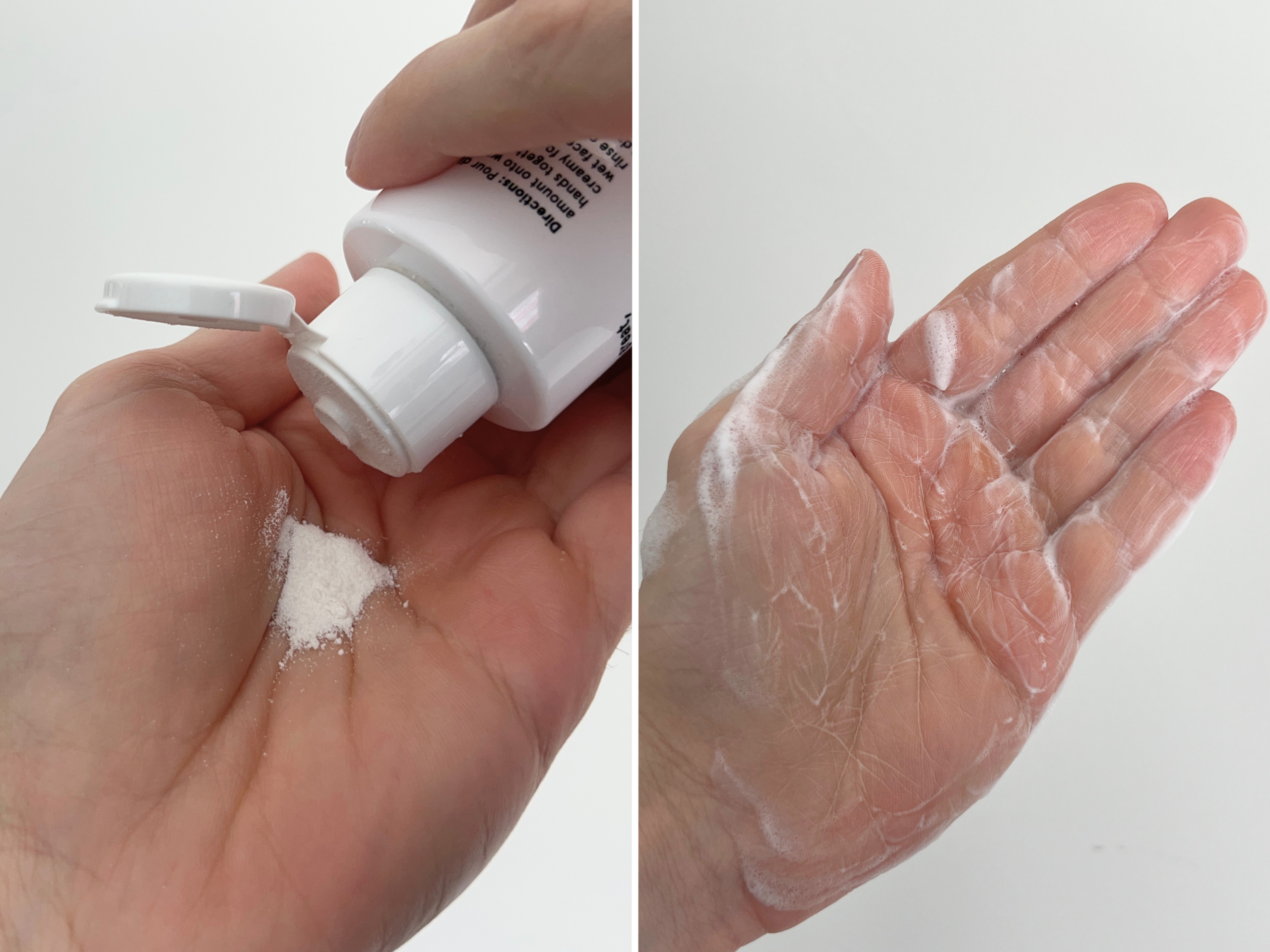 Jaxon Lane Shake and Wake Enzyme Powder Face Wash for Men Texture