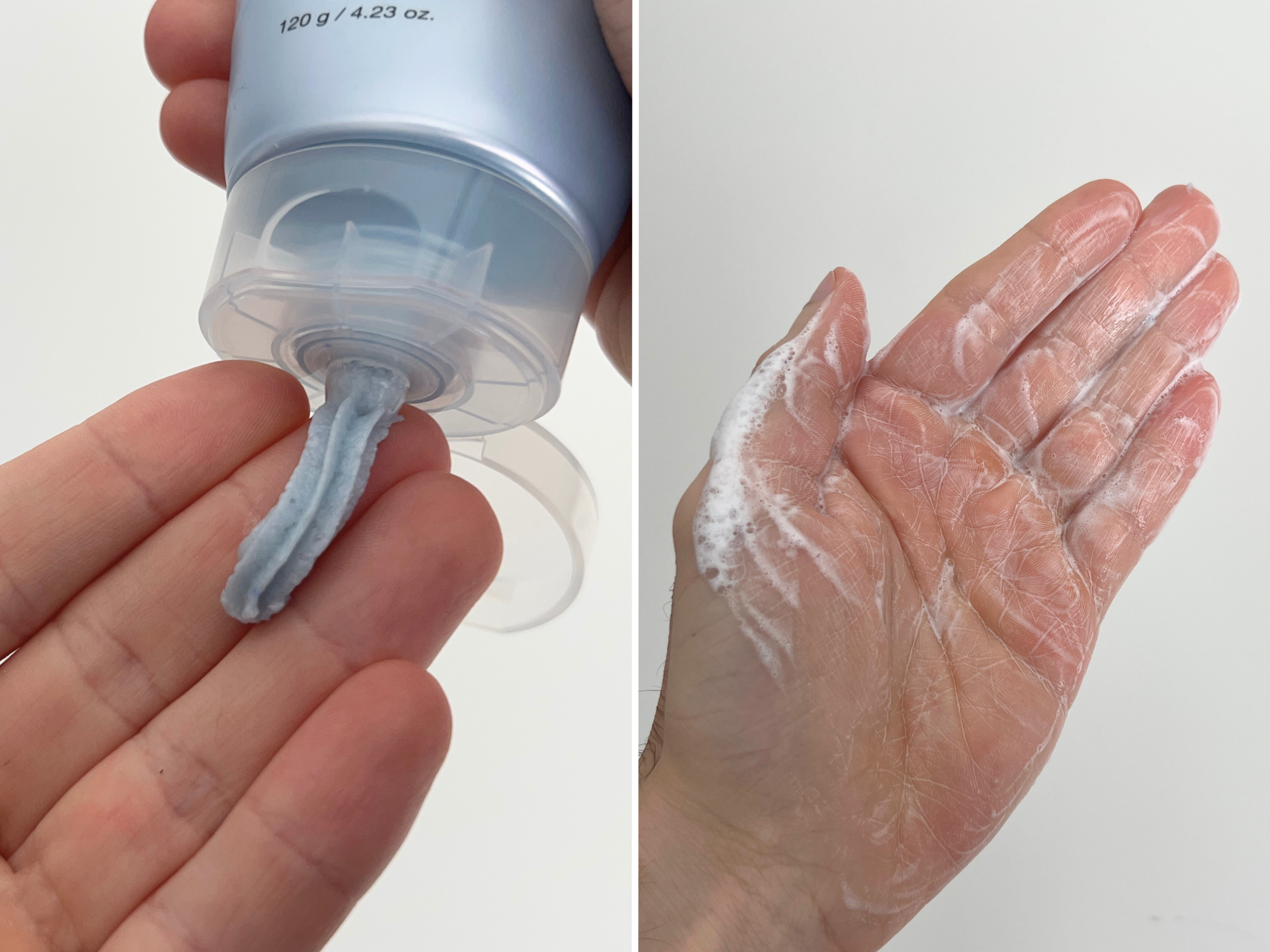 Medicube Zero Pore SA Clear Capsule Cleansing Foam Texture