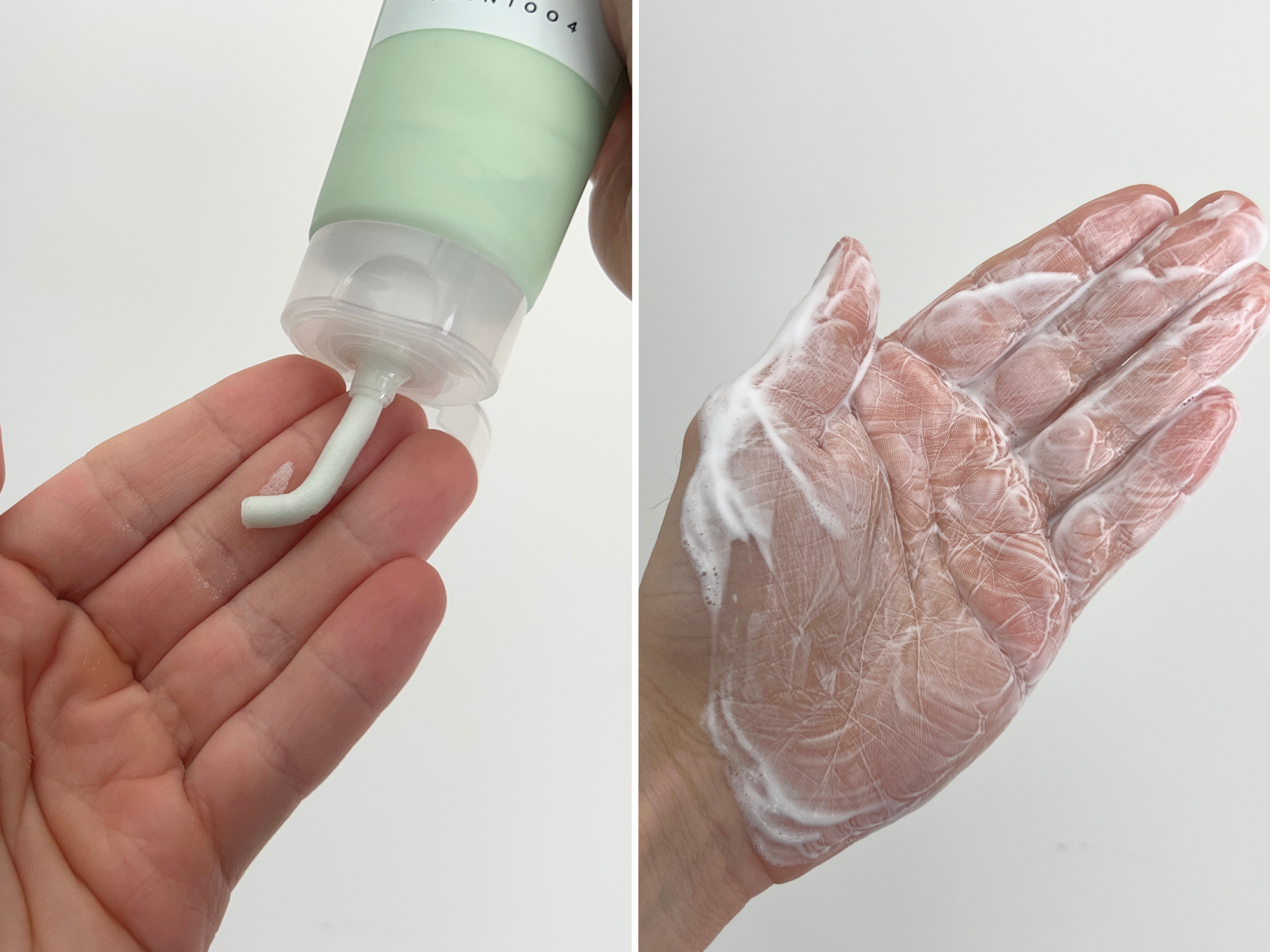 Skin1004 Madagascar Centella Tea-Trica BHA Foam Facial Wash Texture