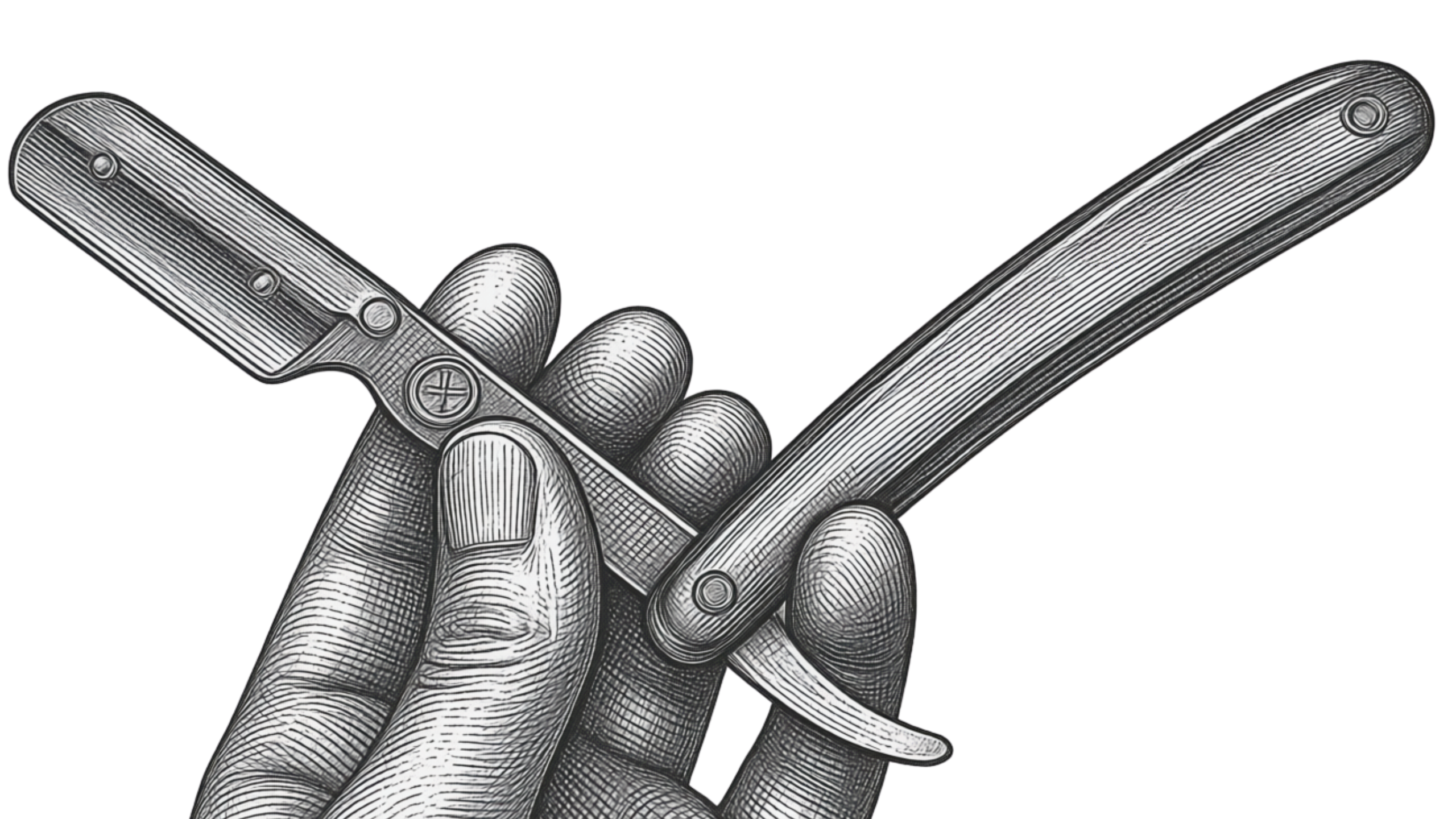 how to hold a straight razor 1