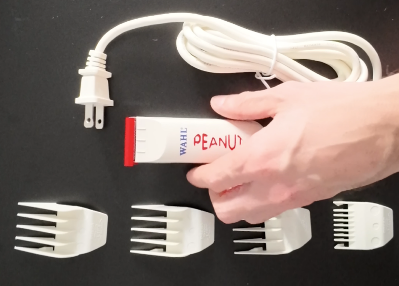 Laying out the Wahl Peanut.
